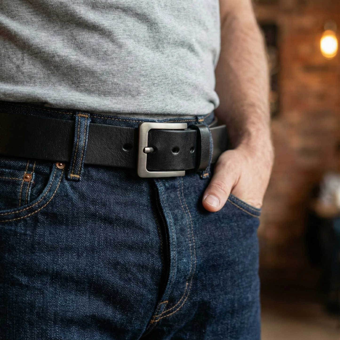 I Love Your Face Especially When It's Between My Legs - Personalized Engraved Leather Belt
