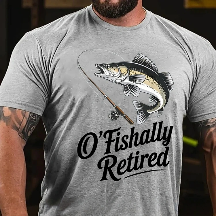 O'Fishally Retired Premium Fit Mens T-Shirt