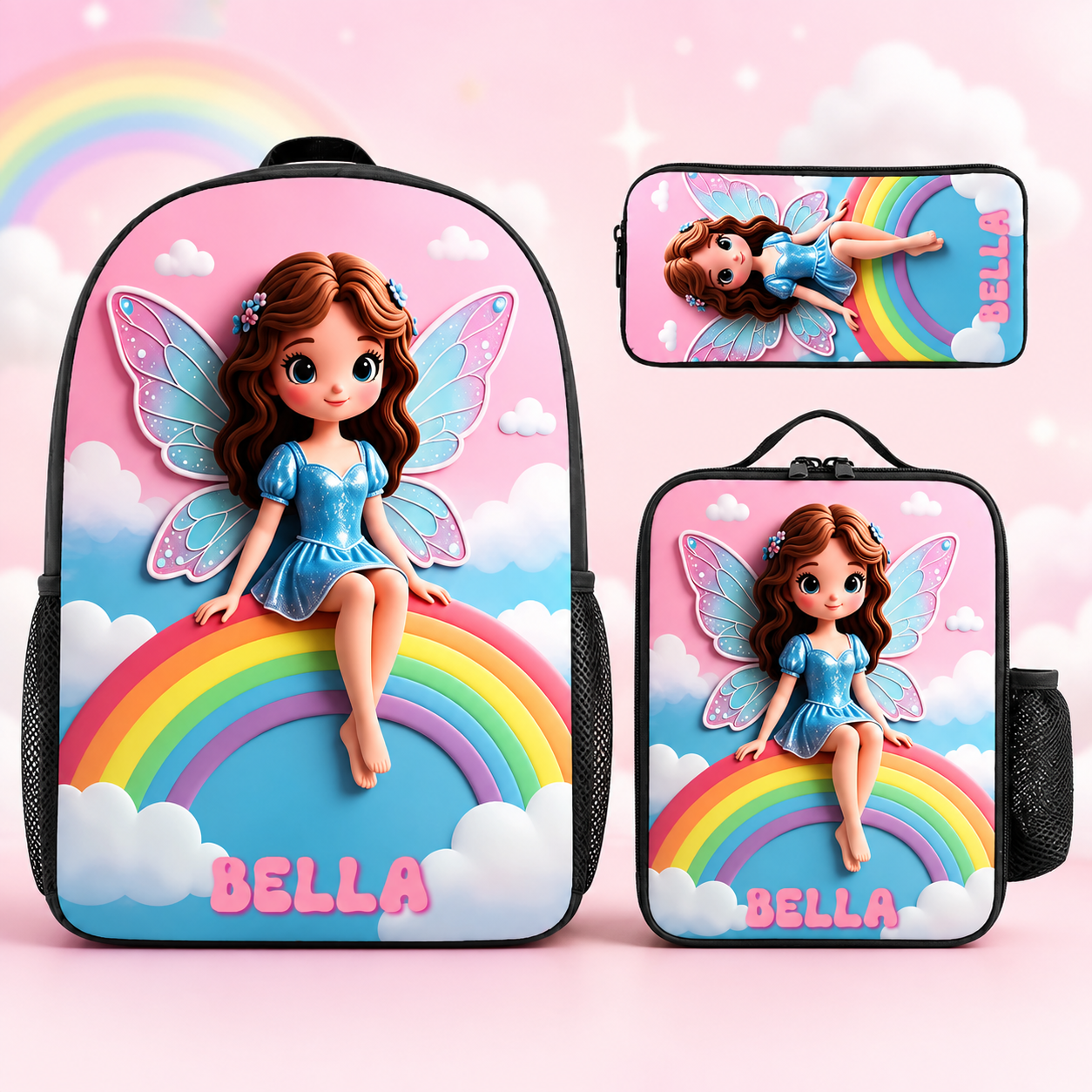 Personalized Girl Backpack Set