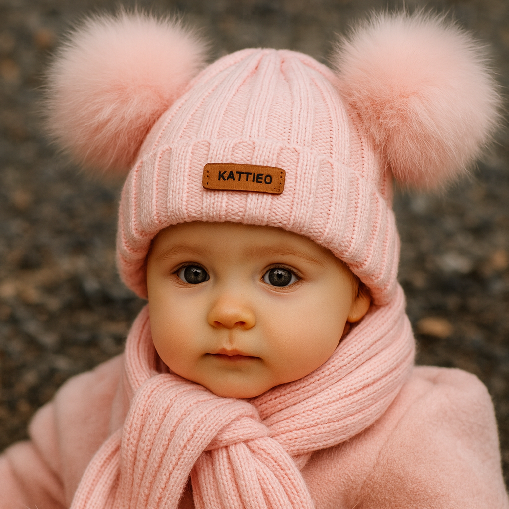 Personalized Name Kid Pom Pom Hat Personalized Baby Beanie,Newborn Baby Beanie Hat Toddler Hat Kids Engraved Name Winter Hat For toddler