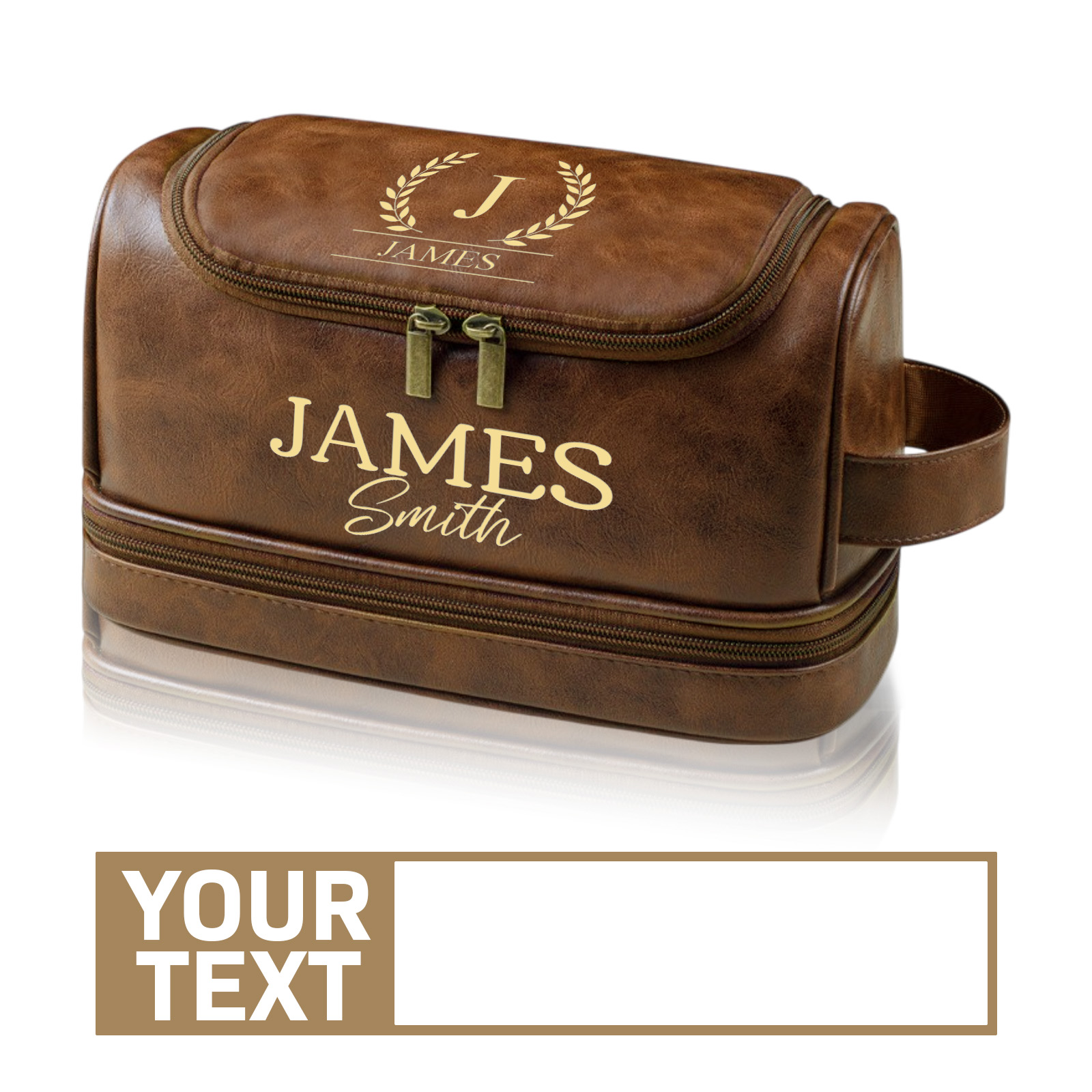 Baseball Personalized Dopp Kit, Groomsmen Gifts, Men's Leather Toiletry Bag, , Men's Leather Accessory, Anniversary Gift for Him