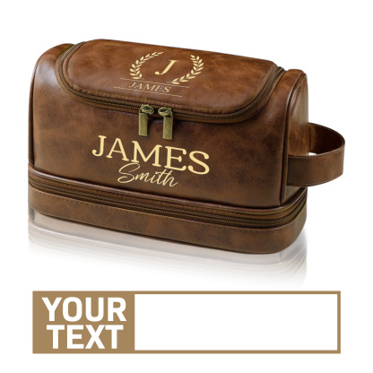 Baseball Personalized Dopp Kit, Groomsmen Gifts, Men's Leather Toiletry Bag, , Men's Leather Accessory, Anniversary Gift for Him