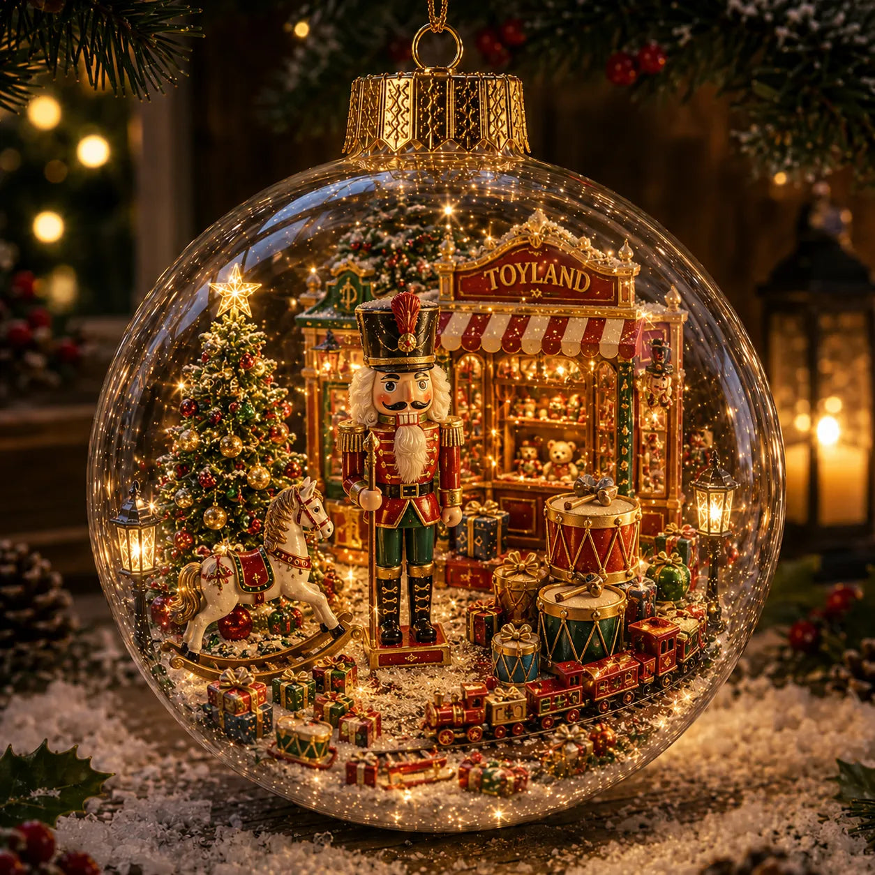 🎄Light-Up Christmas Story Globe Ornament | Magical Mini Holiday World
