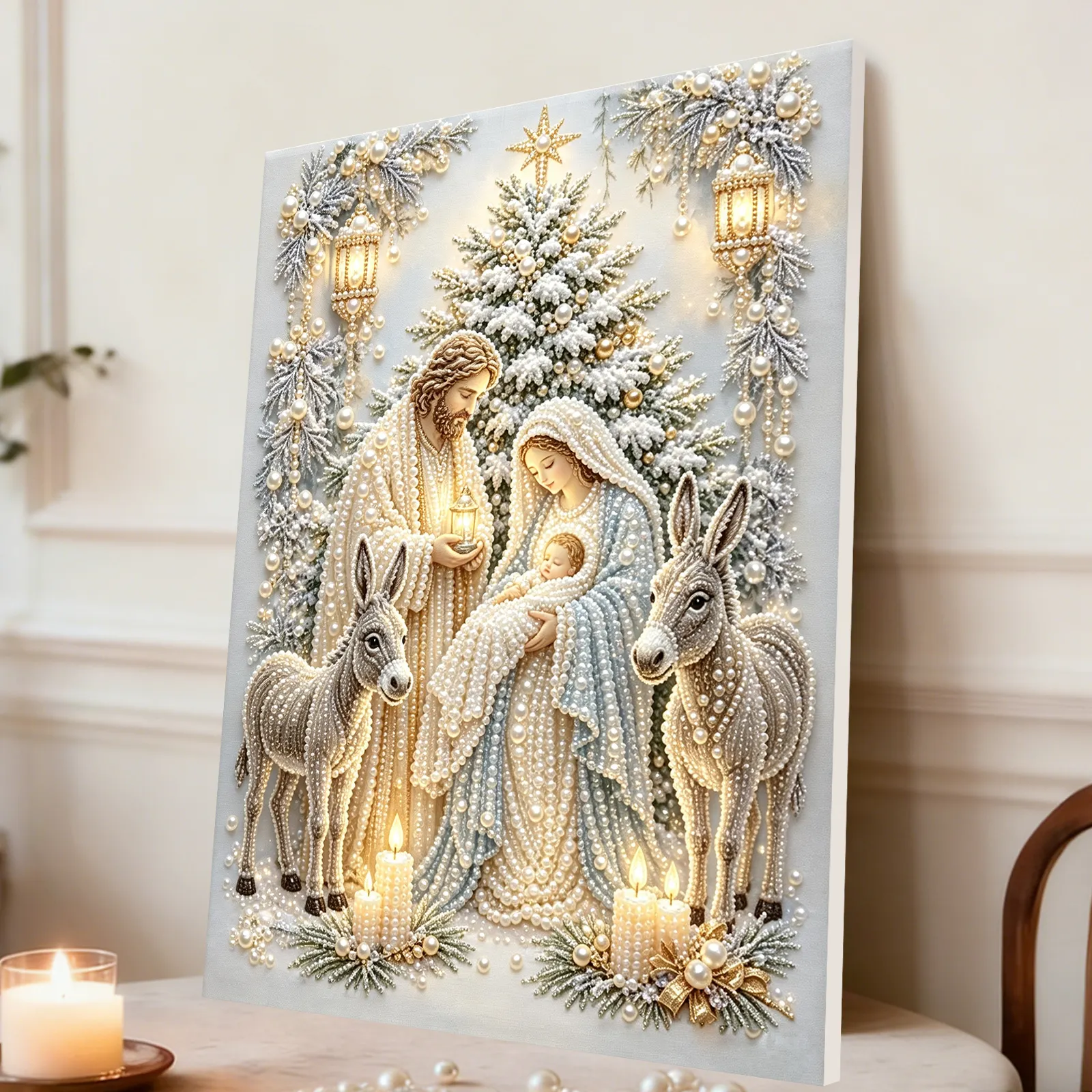 Jesus Family Framed Pearl Painting Kit 