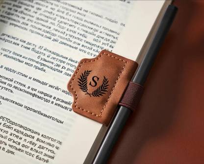 Personalized Leather Magnetic Bookmark with Box, Book Lover Gift, Handmade Reading Accessories