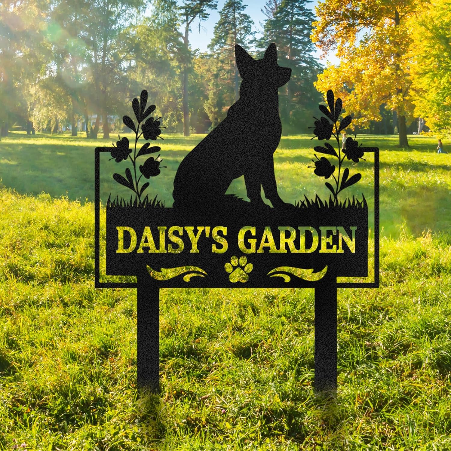 Personalized Pet Memorial Garden Stake, Custom Cat Headstone for Outdoor Decor | Memorial Plaque for Lost Pets-MetalsignX