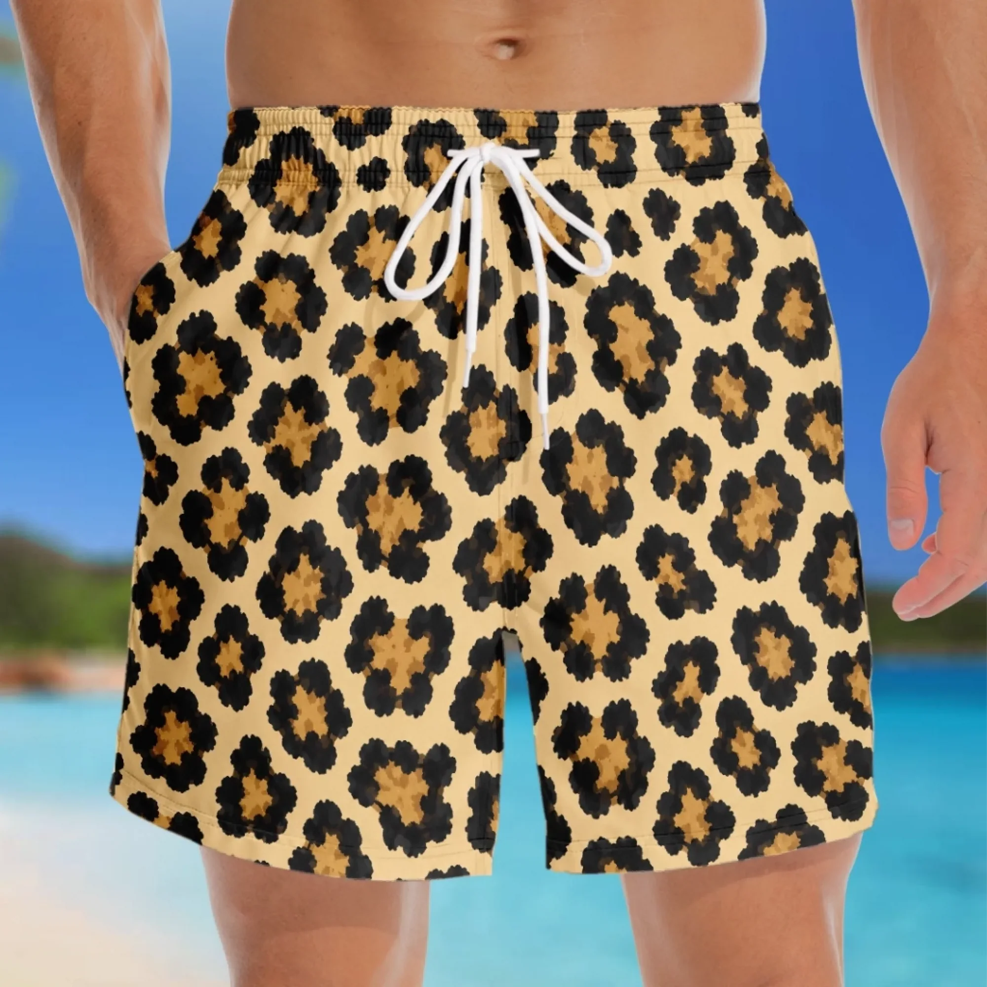 [Copy]Custom Funny Men Swim Trunks - Personalized Summer Vacation And Travel Gifts For Men - Style Over Rules