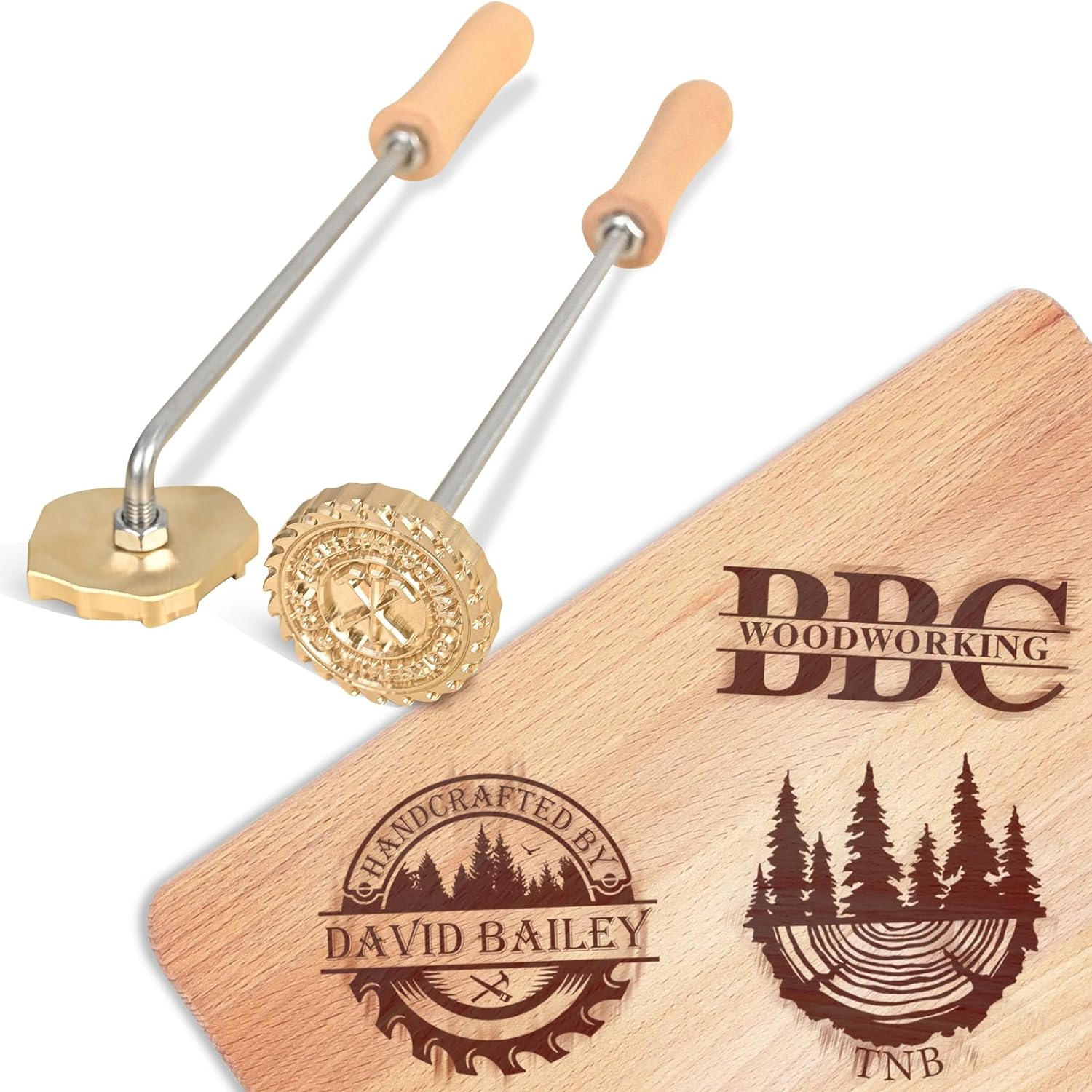 Custom Branding Iron for Wood, Durable Personalized Logo Metal Branding Iron