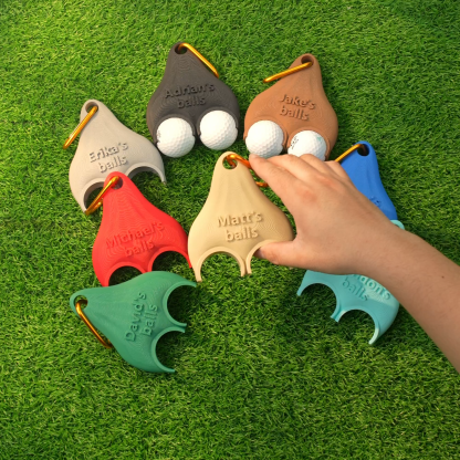 Personalized Golf Ball Holder | Funny 3D Printed Clip with Custom Name | Sports Gift for Golfers, Birthday, Anniversary, Father‘s Day