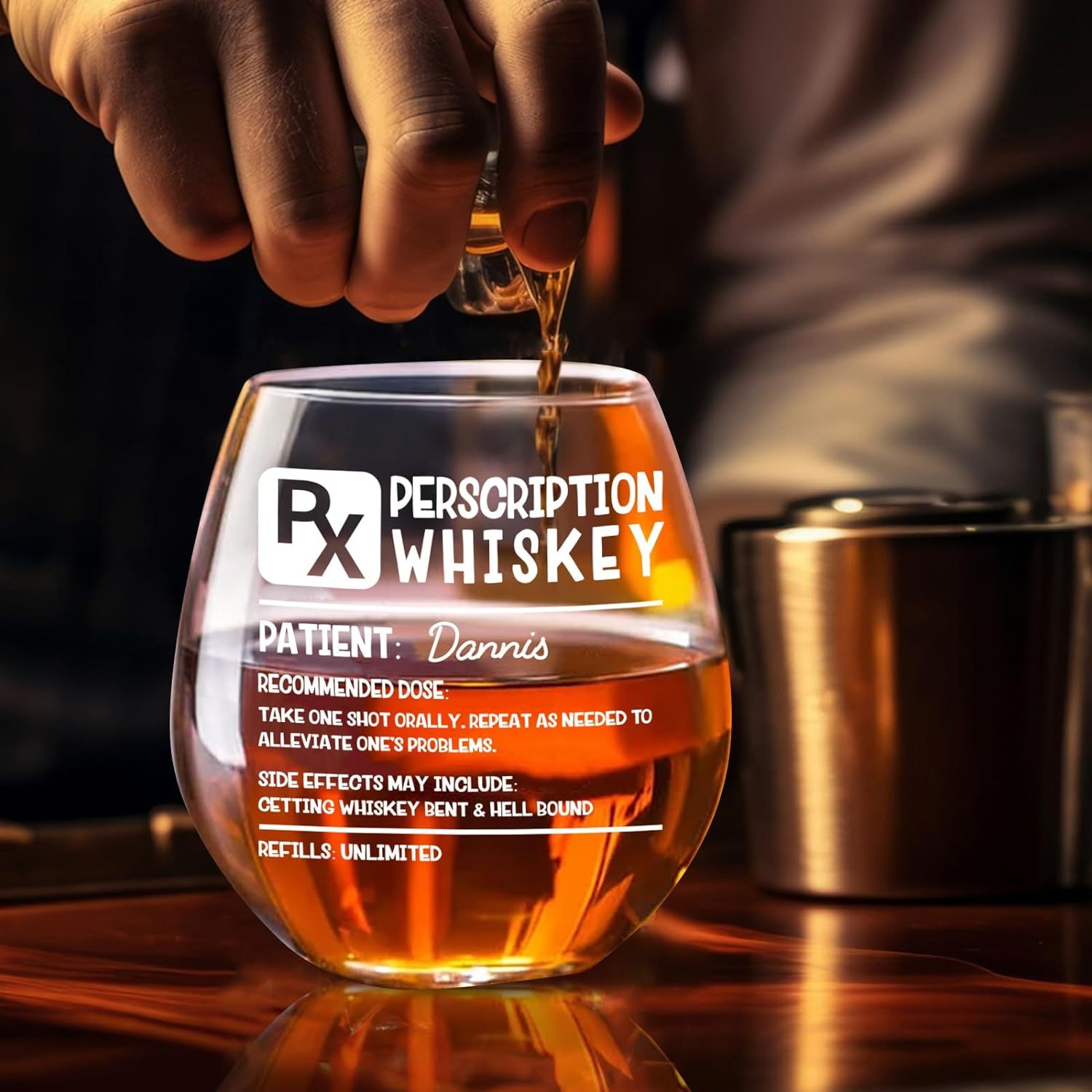 Personalized Bourbon Glass Gifts Scotch Glasses Birthday Congrats Gift Romantic Gifts For Him