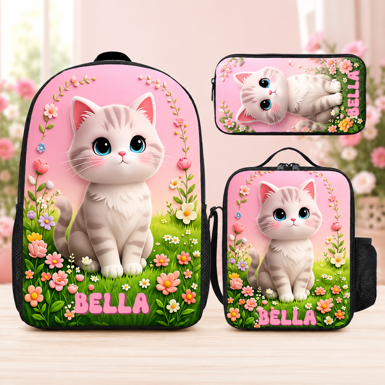 Personalized Girl Backpack Set
