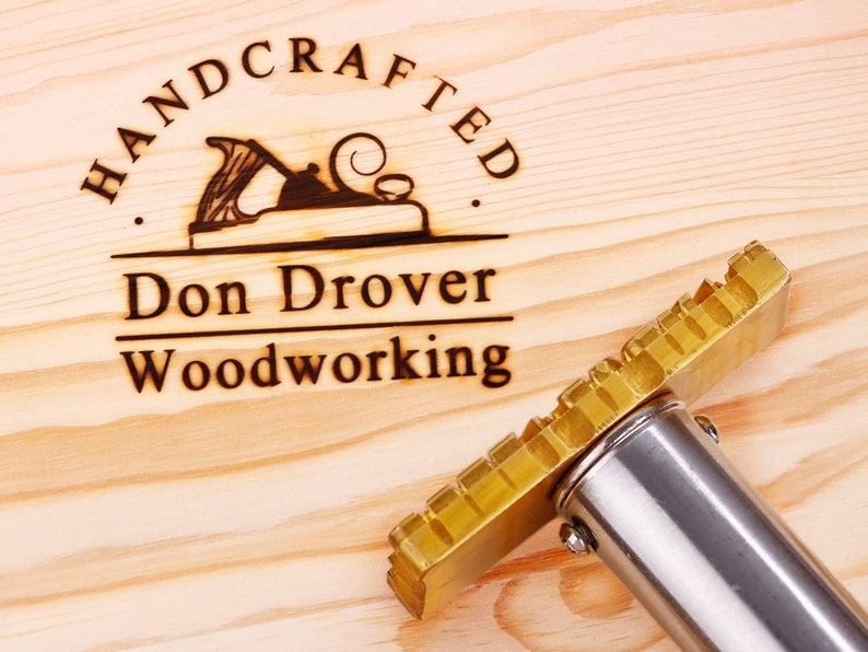 Custom woodworking branding iron with electric heater , Wood burning stamp with heater , Custom wood branding iron for gift
