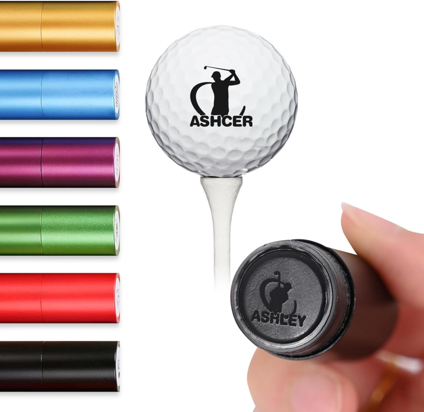 Custom Golf Ball Stamp, Personalized Ball Stamp, Monogram Golf Ball Stamp, Custom Stainless Stamp, Ink Ball Stamp, Gift For Dad & Husband