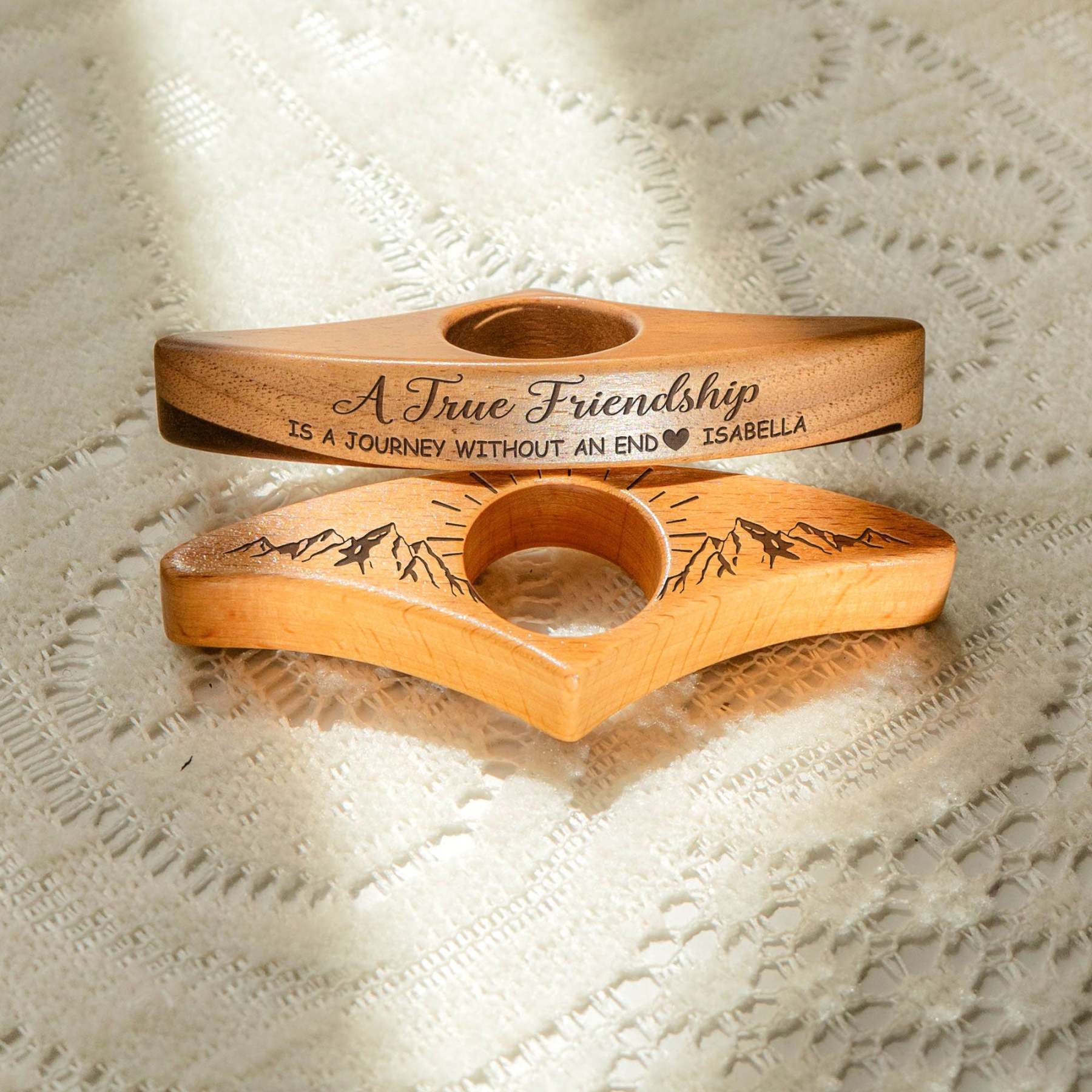 A True Friendship Is A Journey Without An End - Personalized Book Page