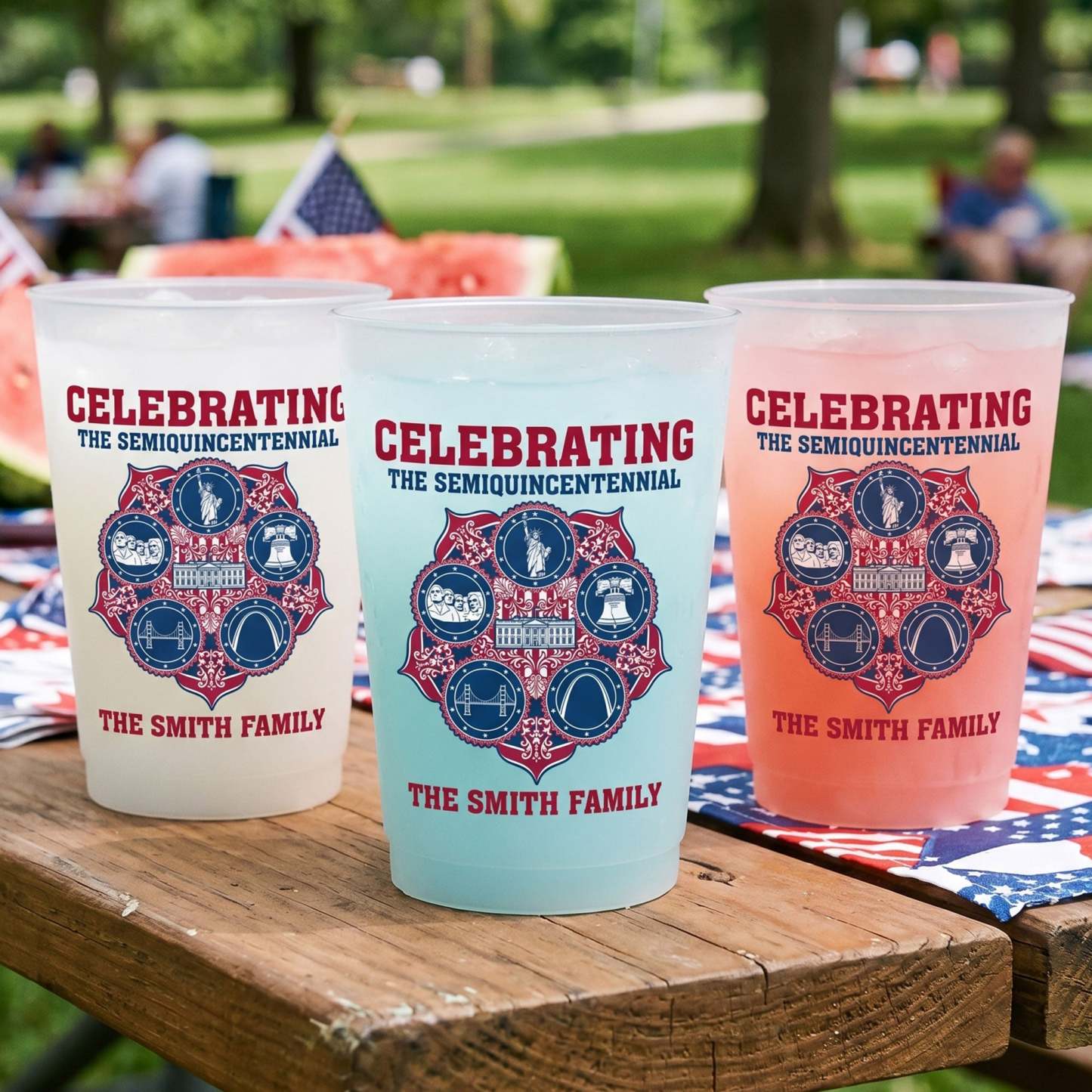 Celebrating America's Semiquincentennial - Personalized Cups