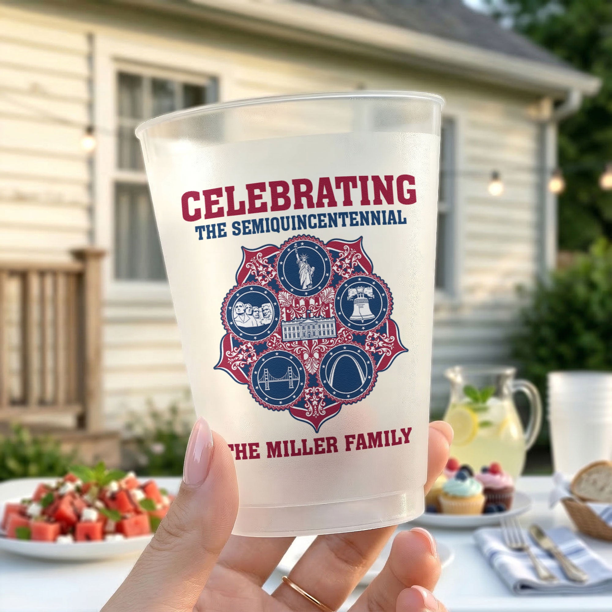 Celebrating America's Semiquincentennial - Personalized Cups