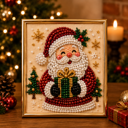 Relaxing & Beginner-Friendly - DIY Christmas Pearl Diamond Painting Art Kit