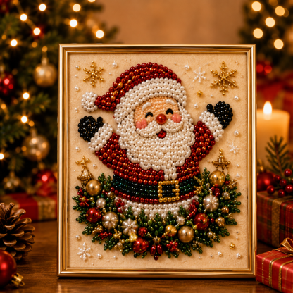 Relaxing & Beginner-Friendly - DIY Christmas Pearl Diamond Painting Art Kit