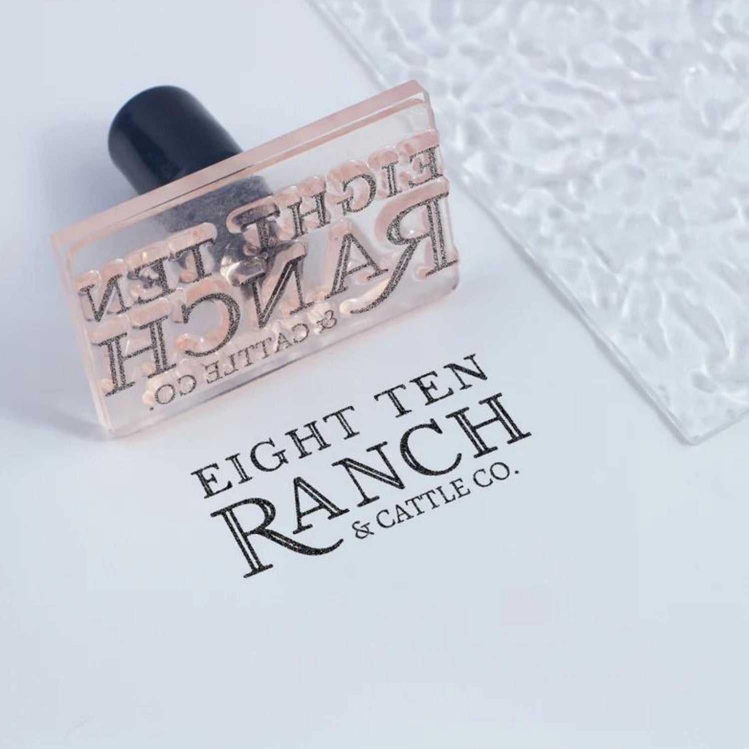 Custom Acrylic Rubber Stamps for Business & Crafts with Your Logo / Artwork