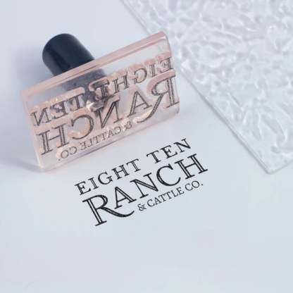 Custom Acrylic Rubber Stamps for Business & Crafts with Your Logo / Artwork