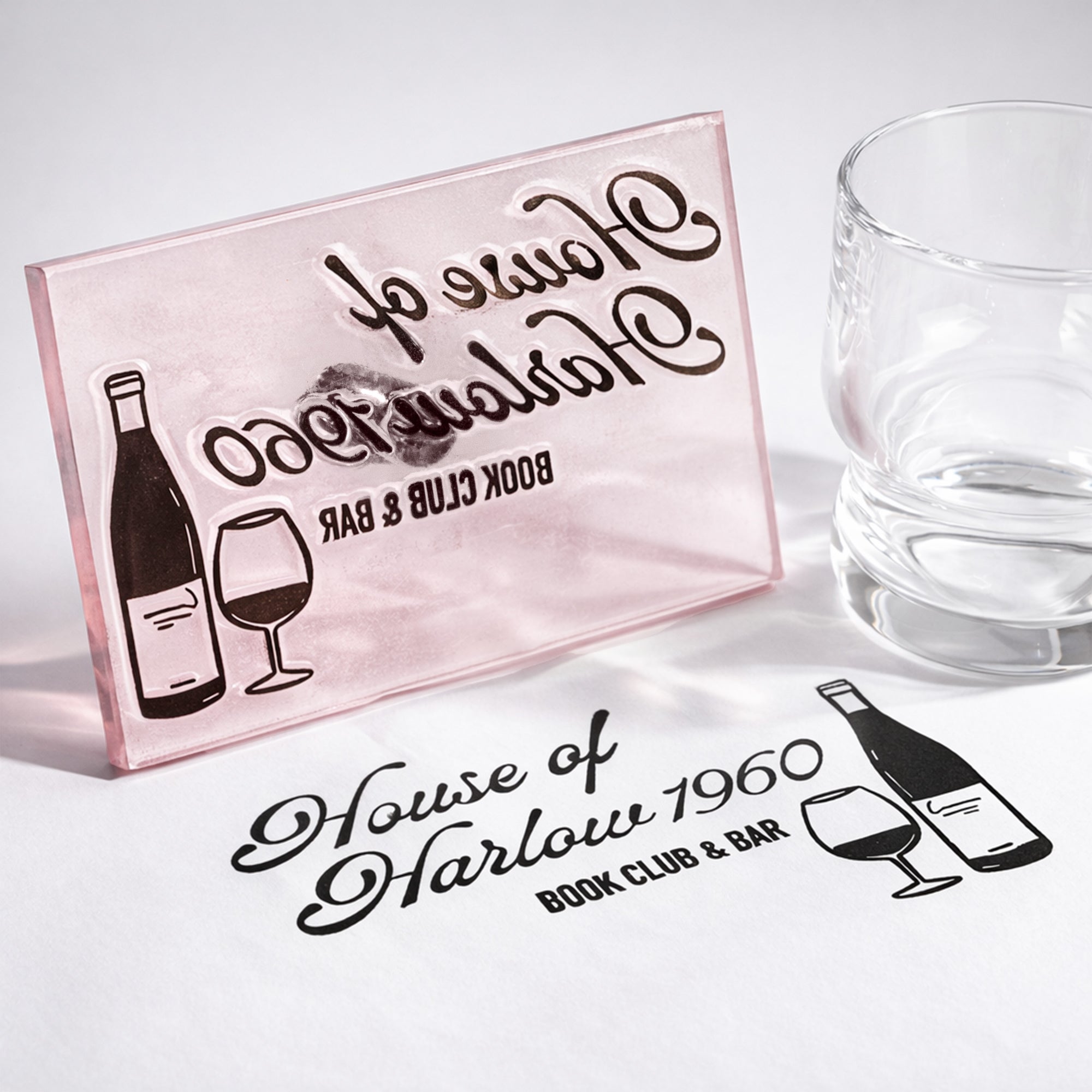 Custom Acrylic Rubber Stamps for Business & Crafts with Your Logo / Artwork
