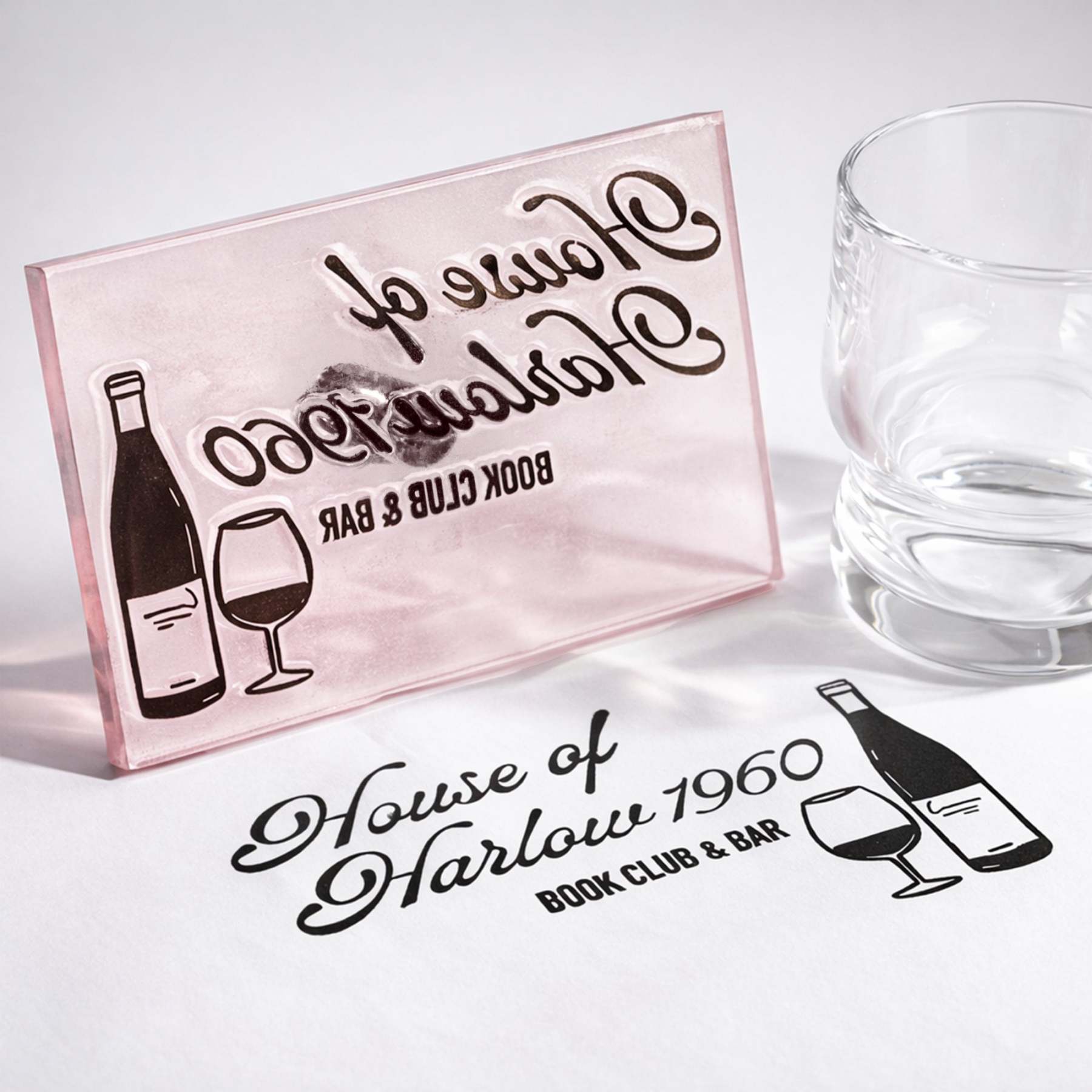 Custom Acrylic Rubber Stamps for Business & Crafts with Your Logo / Artwork