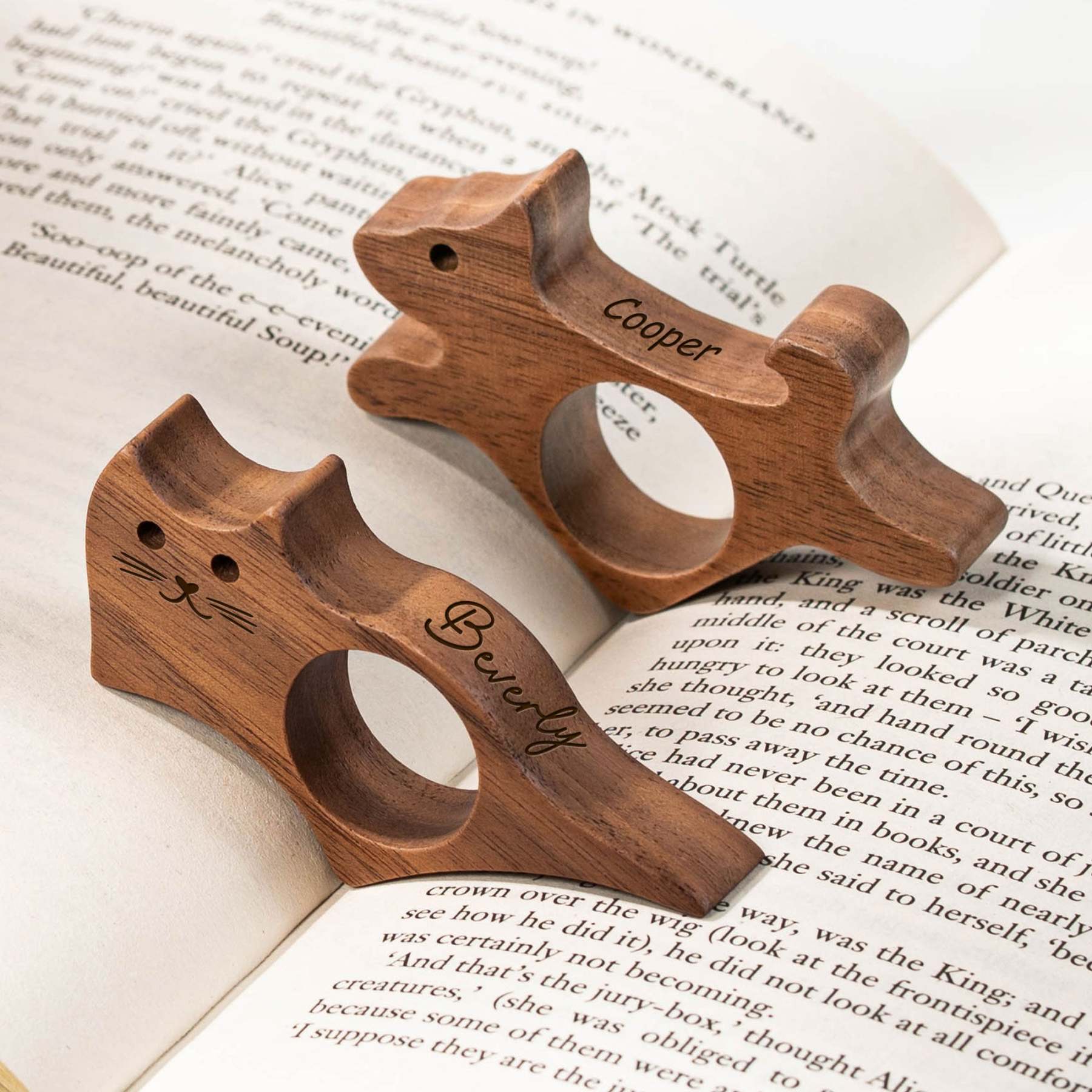 Custom Name For Book Lovers, Pet Lovers - Personalized Book Page Holde