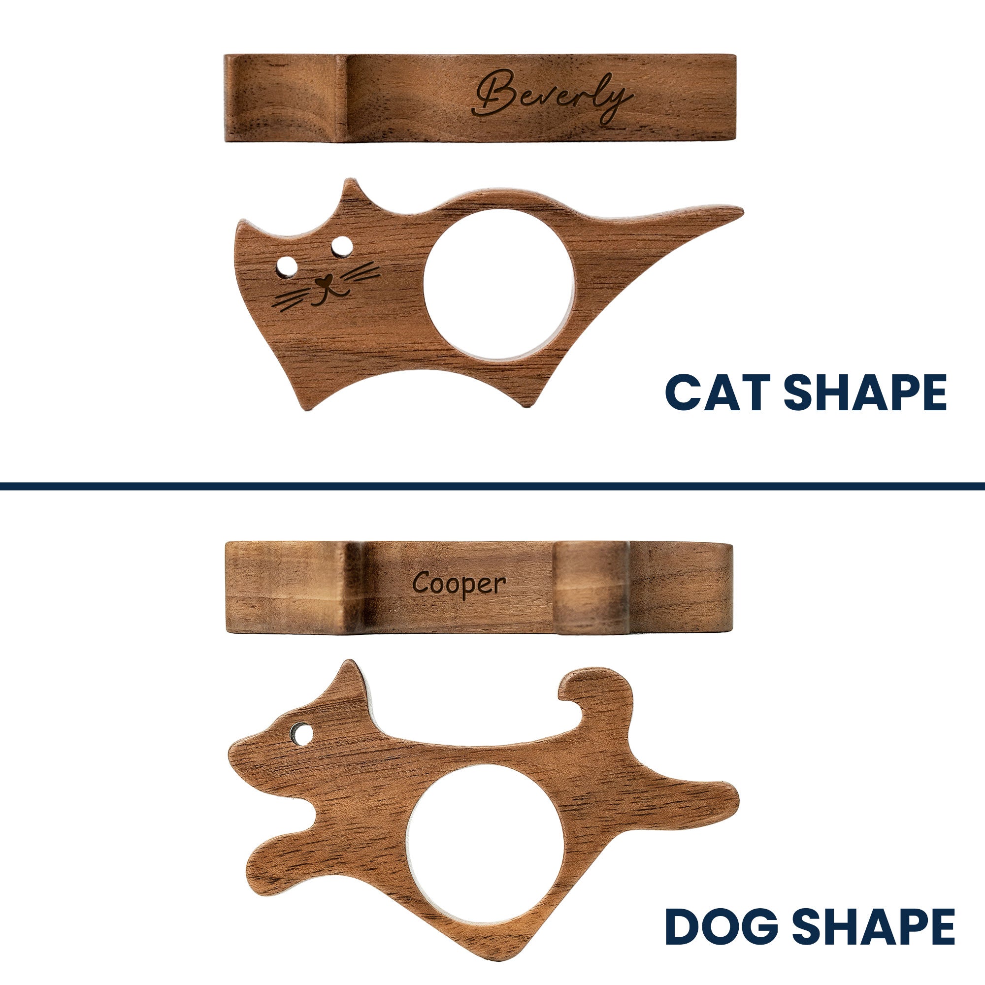 Personalized Walnut Book Page Holder, Custom Name Wooden Thumb Page Spreader, Perfect Book Lover Gift for Birthday or Anniversary 