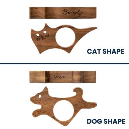 Personalized Walnut Book Page Holder, Custom Name Wooden Thumb Page Spreader, Perfect Book Lover Gift for Birthday or Anniversary 