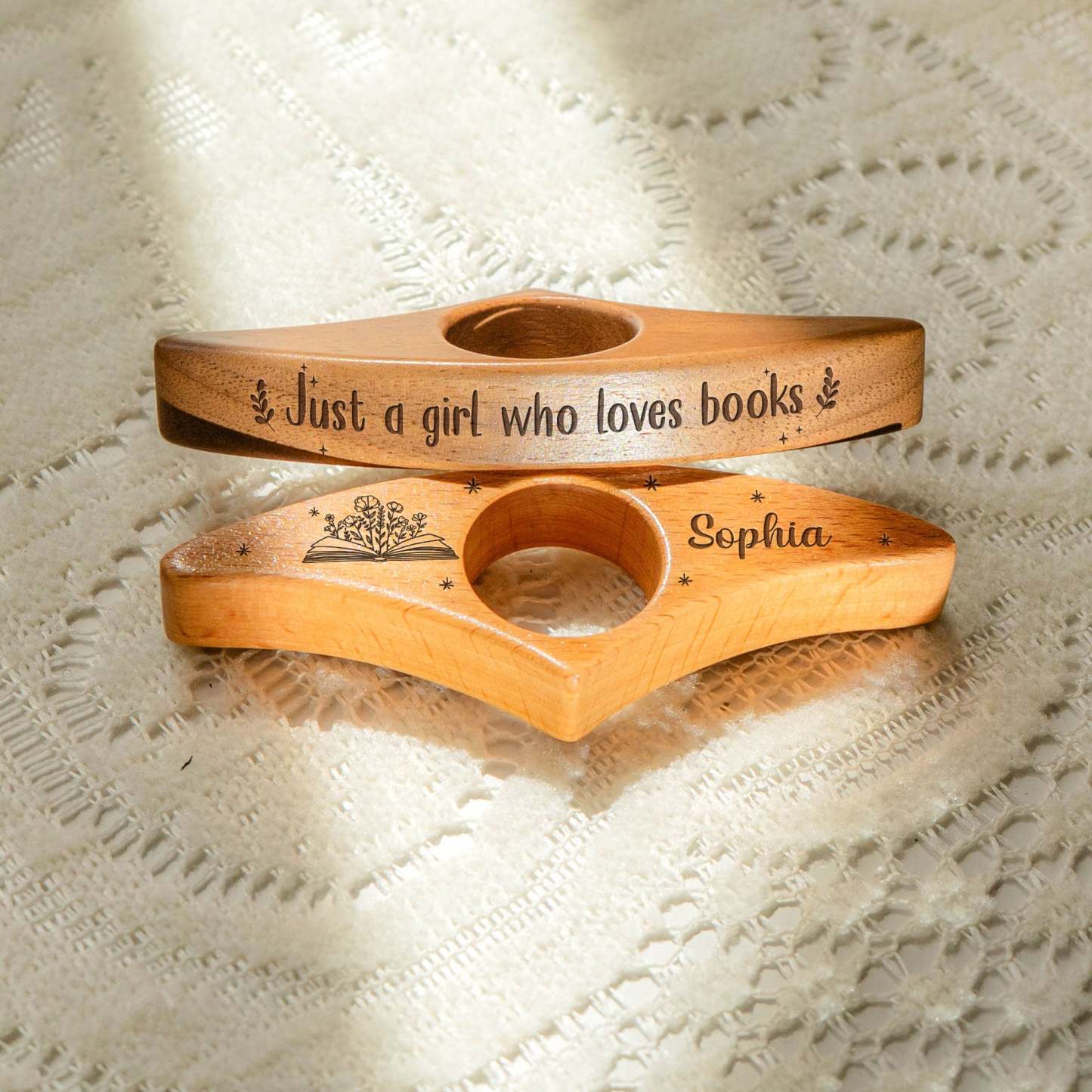 Just A Girl Who Loves Books - Personalized Book Page Holder