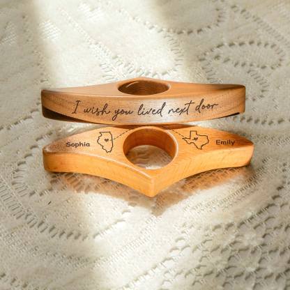 Personalized Book Page Holder Custom Thumb Book Page Holder for Reading Long Distance Friends Siblings Wooden Book Thumb Page Holder with Engraved Name/Logo