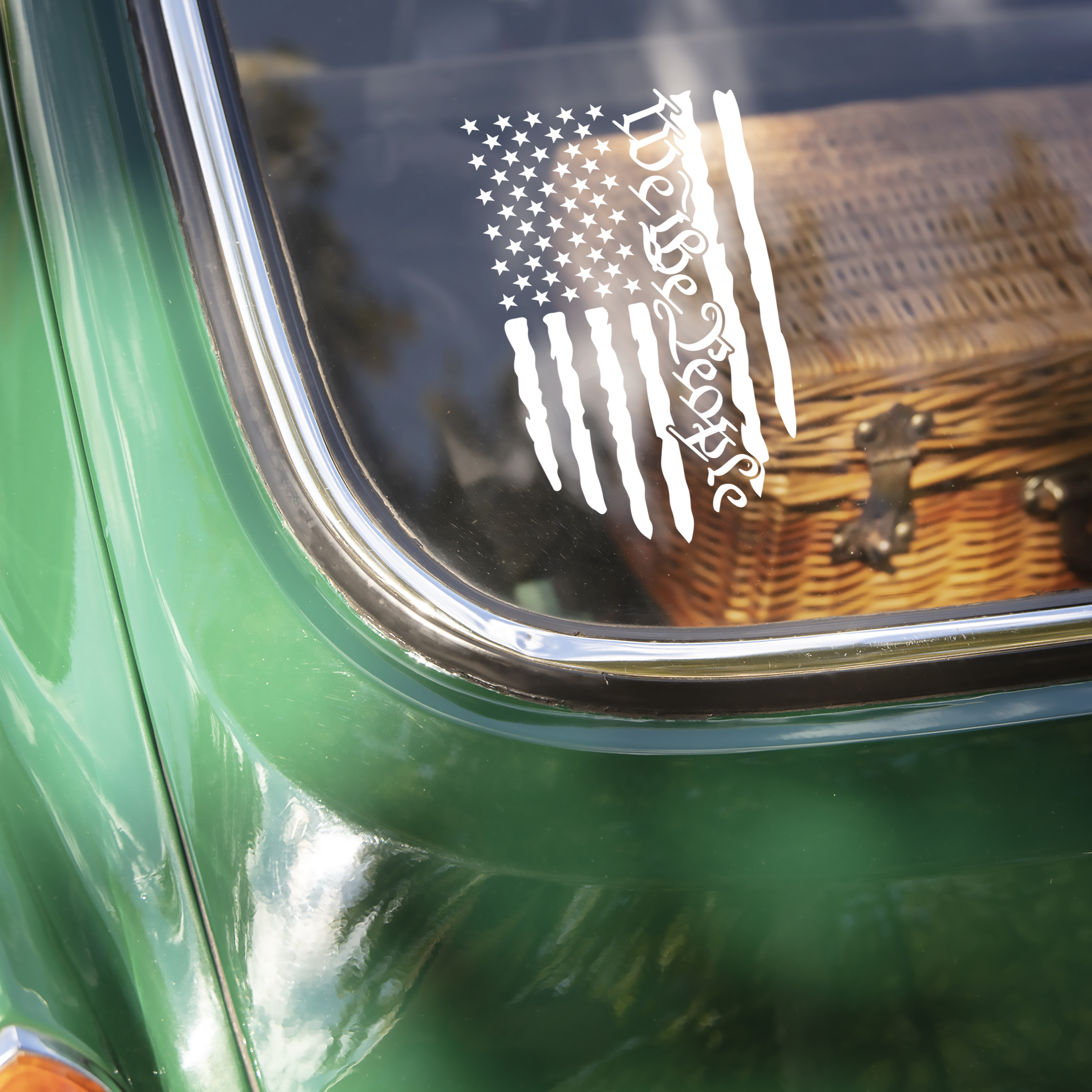 We The People American Flag Car Window Decal Sticker HA75 898986