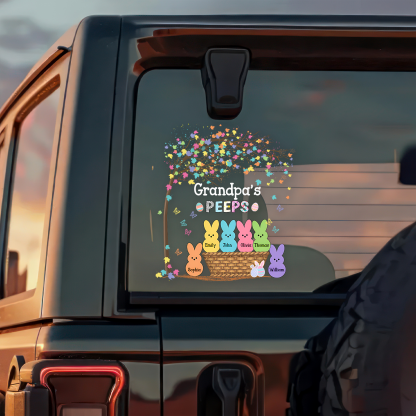 Custom Family Bunny Easter Car Window Decal Sticker Family Gift HA75 920026