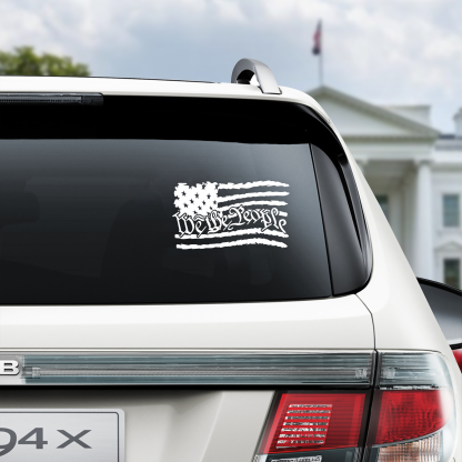 We The People American Flag Car Window Decal Sticker HA75 898986