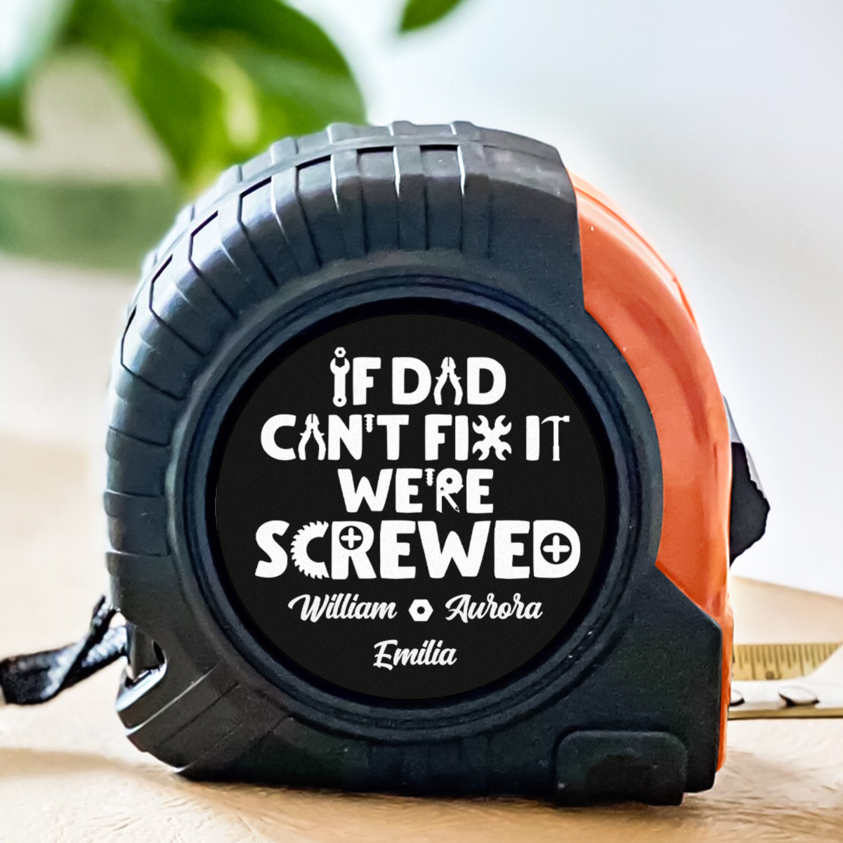 Dad Can Fix - Personalized Custom Tape Measure