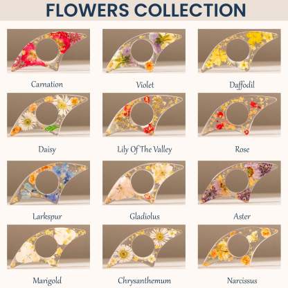 Personalized Resin Book Page Holder Real Flower, Floral Flower, Book Lover Perfect Book Lover Gift for Birthday or Anniversary 