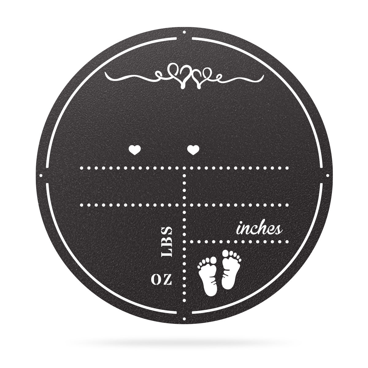 Personalized Birth Stat Announcement Wall Monogram