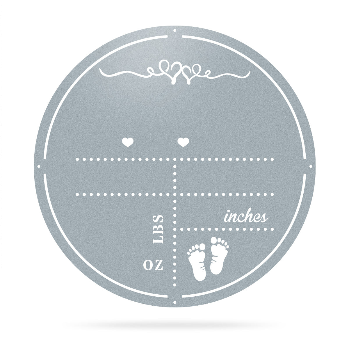Personalized Birth Stat Announcement Wall Monogram