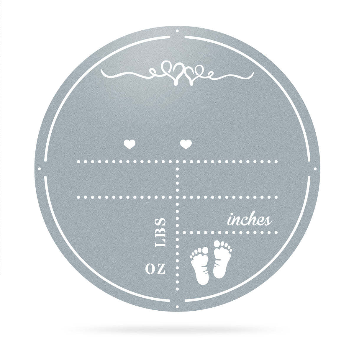 Personalized Birth Stat Announcement Wall Monogram