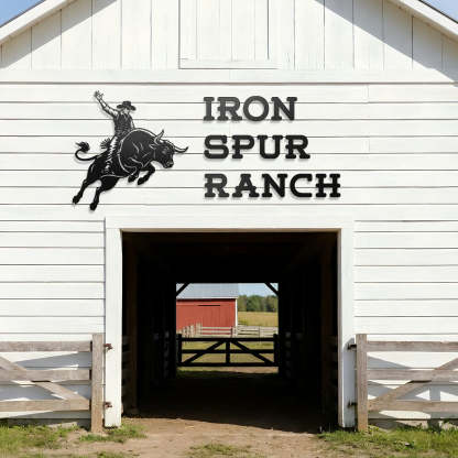 Bucking Bull Metal Wall Art – Rodeo & Western Steel Decor