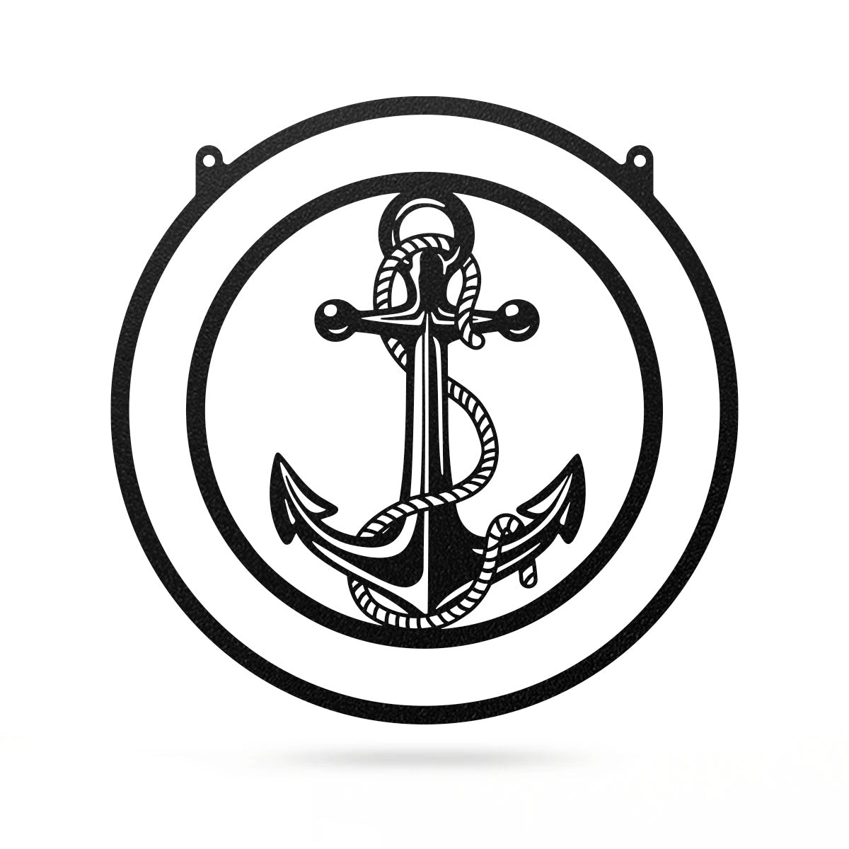 Personalized Anchor Monogram Metal Sign – Nautical Wall Decor for Home, Beach House & Boats