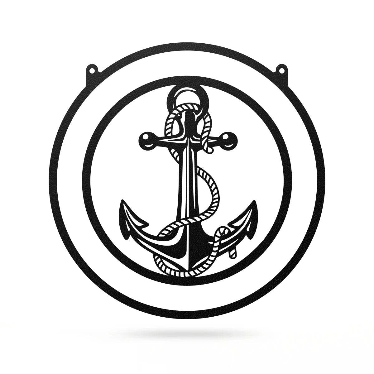 Personalized Anchor Monogram Metal Sign – Nautical Wall Decor for Home, Beach House & Boats