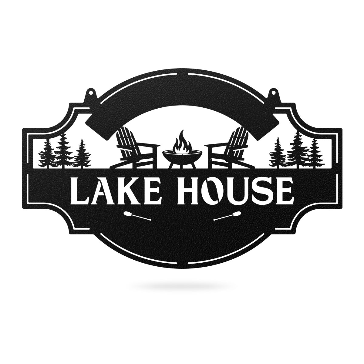 Lake House 3 Line Monogram - Custom Cabin & Lake House Decor