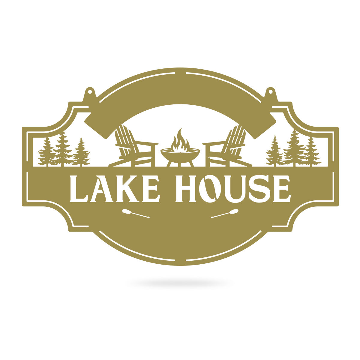Lake House 3 Line Monogram - Custom Cabin & Lake House Decor