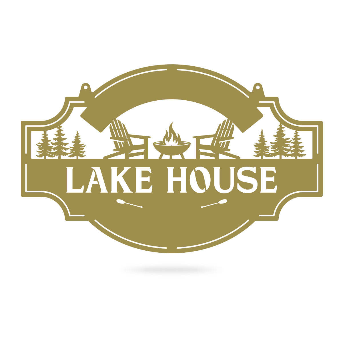 Lake House 3 Line Monogram - Custom Cabin & Lake House Decor