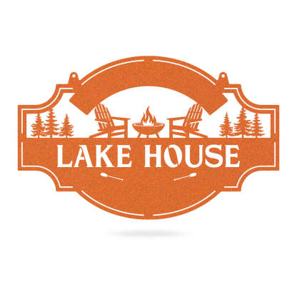 Lake House 3 Line Monogram - Custom Cabin & Lake House Decor