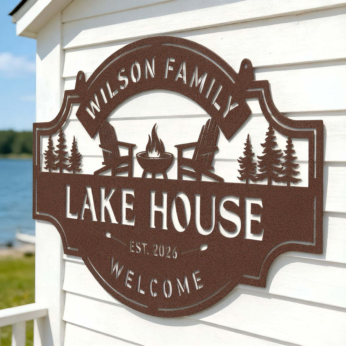 Lake House Monogram -  Custom Cabin & Lake House Decor