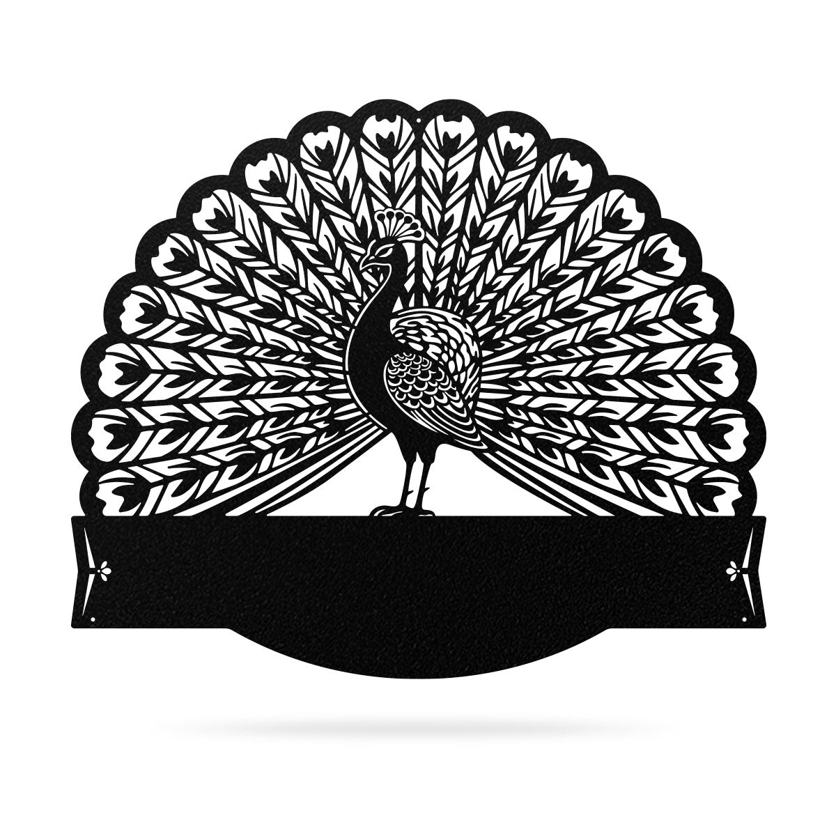 Peacock Address Monogram