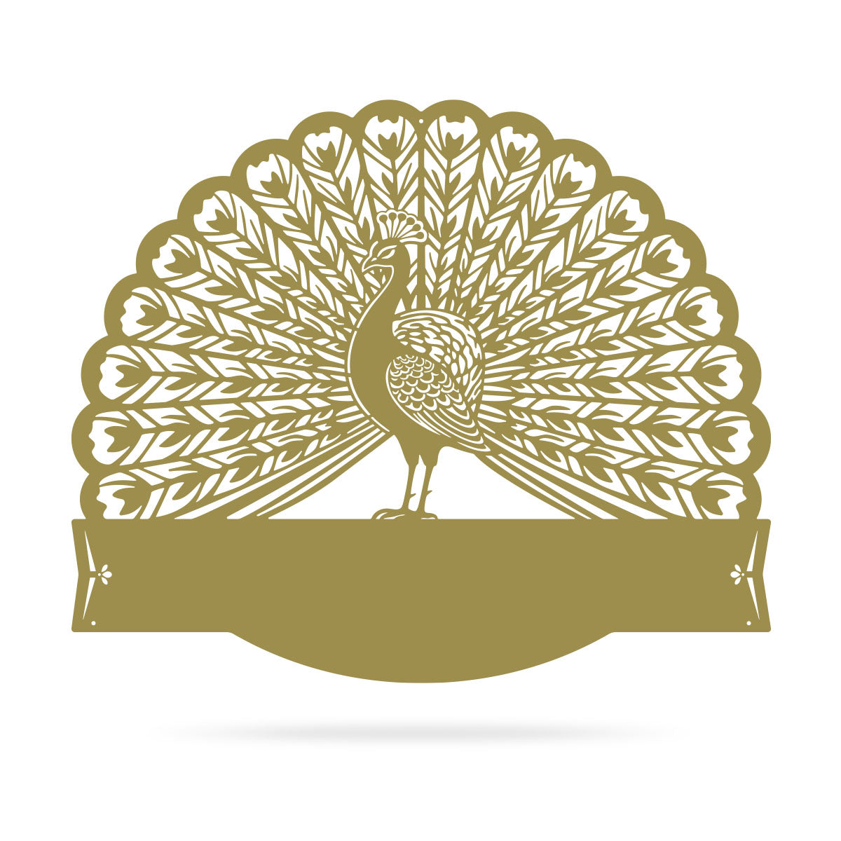 Peacock Address Monogram