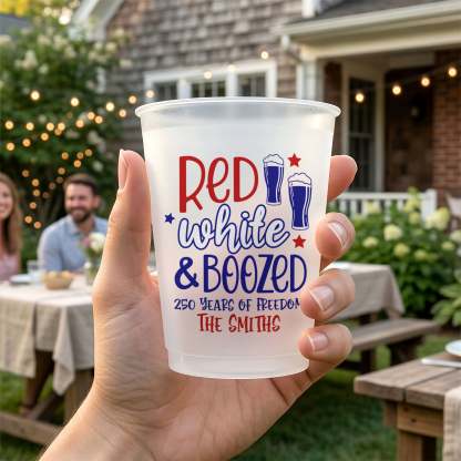 Red White & Boom - Personalized Cups